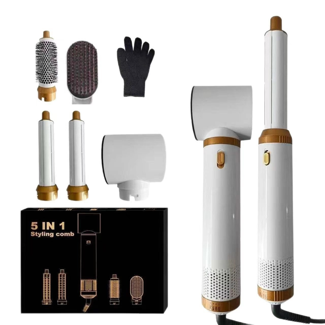 Multifunctional Hair Dryer Curling Straightener Iron